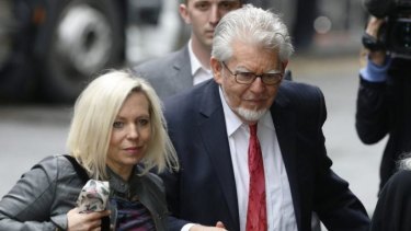 Show of support: Rolf Harris arrives at Southwark Crown Court with his daughter Bindi on Wednesday.
