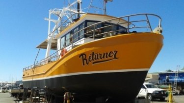 The 'Returner', the trawling vessel missing off the coast of WA.
