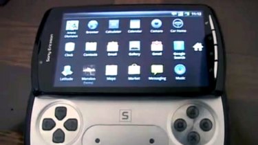A grab from a leaked video purporting to be of the PlayStation phone.