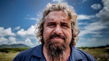 Man of the sea …Andrew Morrell represents the Bowen area's traditional owners.