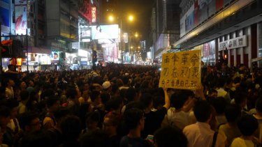 Protests in Hong Kong.