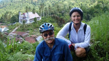 With wife, Lisa Peine, in Sulawesi, Indonesia, 2007. 