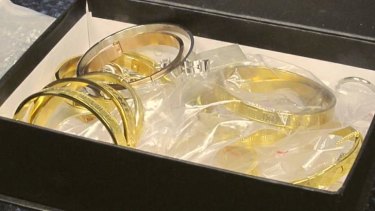 Jewellery was allegedly found as part of a money laundering syndicate.