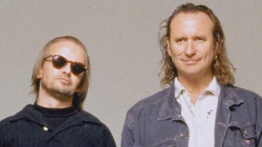 Greg Ham (left) with Colin Hay.