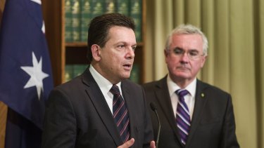 Nick Xenophon (left) and Andrew Wilkie have put gambling reform back on the political agenda.