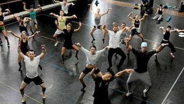 Interplay rehearsals with the Sydney Dance Company.