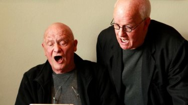 Chuck Mallett (left) and John Muirhead have re-created Bertolt Brecht and his characters in word and song.