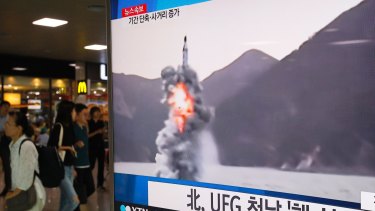 North Korea launched a missile from a submarine during last year's Ulchi Freedom Guardian drills.