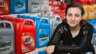 Useful: Jessica Samuel, 23, worked for the dole in retail and gained experience with customers. 