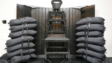 Still available ... The firing squad execution chamber at the Utah State Prison in Draper, Utah.