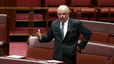 Senator John Williams' speech came only hours after the Senate voted down a motion by the Greens calling on the Abbott government to launch a royal commission into misconduct in the financial services sector.