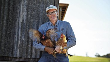 Captain Chook … Joel Salatin’s farming method, which involves rotating animals on the land, followed by fallow periods, claims to dramatically increase productivity without the use of fertilisers.