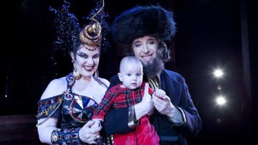 Family production … Jacqui Dark and Kanen Breen with one-year-old Alexander.