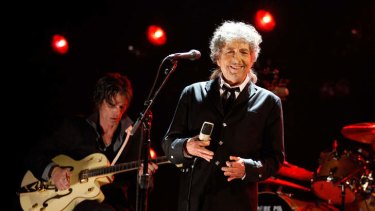 The master: Dylan on stage in 2012.