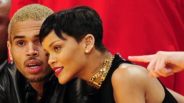 'We value each other' ... Rihanna and Chris Brown last December.