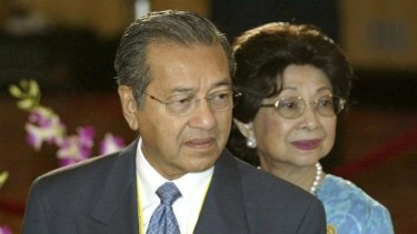 Former Malaysian prime minister Mahathir Mohamad, pictured in 2003.