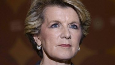 "We stand by our view": Julie Bishop in Beijing.