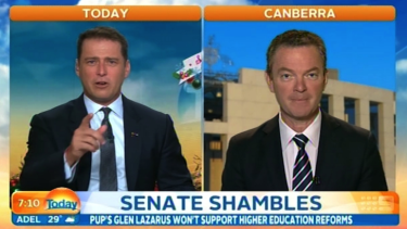 Karl Stefanovic is on a roll ... he's now grilled Christopher Pyne after Tony Abbott.