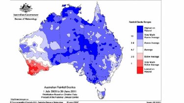 Most of Australia recorded exceptionally wet conditions. Source: BoM