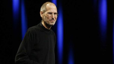 Back in the public eye ... Apple CEO Steve Jobs.