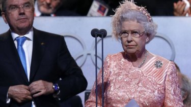"Good actor" ... Queen Elizabeth at the opening ceremony.