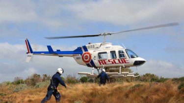 The Southern Peninsula Rescue Squad is selling its helicopter, paid for by the state government, and will keep the money. <i>Picture: Ozstock Images</i>