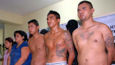 Held... five people were arrested over last week's Cancun murders.