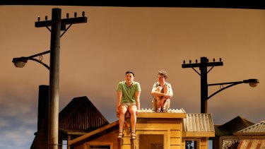  Harry Tseng and Nicholas Denton in the MTC's production of Jasper Jones. 