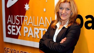 Fiona Patten, convenor of the Australian Sex Party and candidate for state seat of Melbourne.