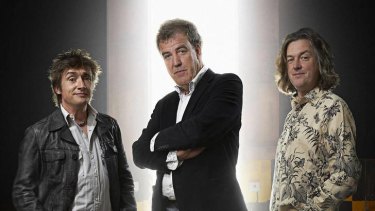 Declining ... The Top Gear presenters Richard Hammond, Jeremy Clarkson and James May.