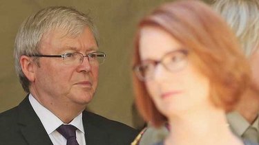 Kevin Rudd and Julia Gillard.