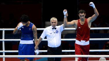 Hard to take ... Australian head coach Don Abnett was scathing in his criticism of Olympic judges after 17-year-old Jai Opetaia lost 12-11 to Azerbaijan's world No.2 Teymur Mammadov.