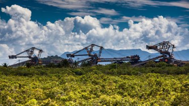 Black gold … coal reclaimers at Abbot Point.