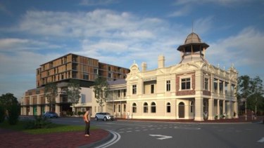 An artist's impression of the Guildford Hotel redevelopment.