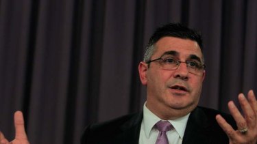Hit out at Optus ... AFL chief executive Andrew Demetriou.