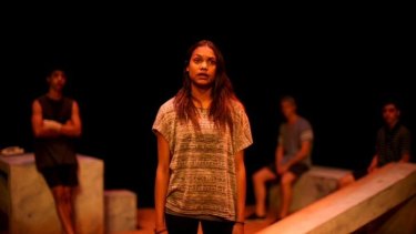 Strong cast: Dubs Yunupingu takes centre stage in the forceful <i>Sugarland</i>. 