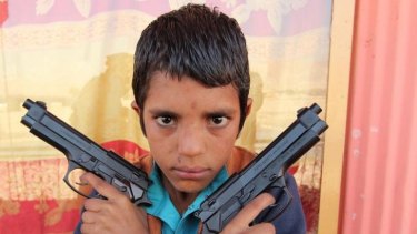 Steel, the young leader of a street gang in Afghanistan in George Gittoes' documentary <i>Snow Monkey</i>.