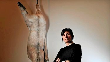 Berlinde de Bruyckere uses horse skin and hair to create haunting sculptures representing human fear and loss, yet also courage, in her powerful exhibition <i>We Are All Flesh</i>, at the Australian Centre for Contemporary Art.