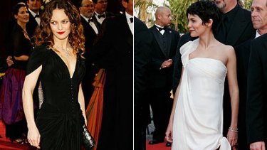 Slightly famous French ladies .... Vanessa Paradis and Audrey Tautou.