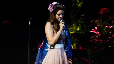 Why not? They’re both red, white and blue ... Lana Del Rey at the Enmore Theatre