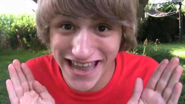 Lucas Cruikshank playing his alter ego, Fred Figglehorn.