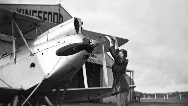 The program will be named after pioneering pilot Nancy Bird Walton, pictured with her plane 
in 1934.