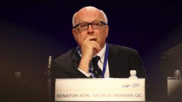 Rebuffed by the International Court of Justice: Attorney General George Brandis authorised the raid on East Timor’s Australia lawyer Bernard Collaery.