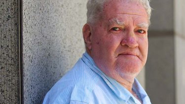 Received compensation: Wally McLeod outside the royal commission on child sex abuse.