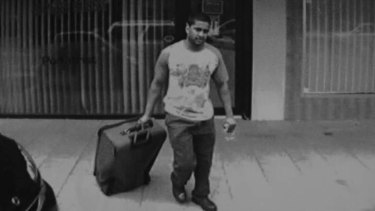 Suitcase killer: CCTV footage of Daniel Stani-Reginald with a suitcase containing the body of his murder victim, Indian student Tosha Thakkar Daniel, on March 9, 2011.