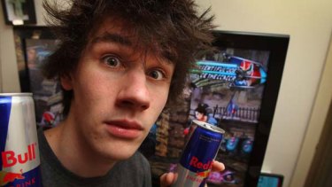 21-year-old late night video games and caffeine enthusiast, Lachlan Sedunary. <i>Picture: Ken Irwin</i>