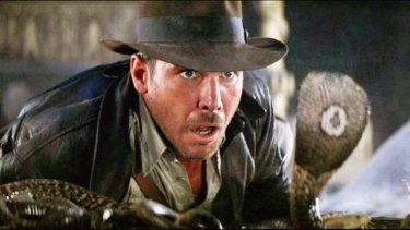 Snake handler Tom Crutchfield has revealed the secrets behind this shot where Indiana Jones faces a cobra in Raiders of the Lost Ark.