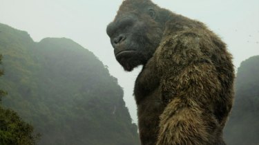 Thoughtful brute: King Kong considers his next move in the fun, throwaway spectacle Kong: Skull Island.