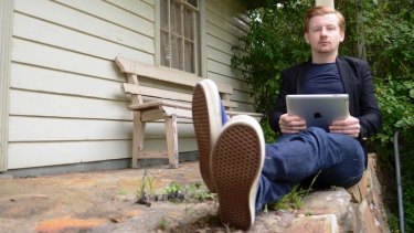 Ready: Patrick Brannigan, at home in Daylesford, says taking time off gave him a better understanding of himself and what he wanted to do.