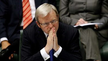 Chaotic management: Kevin Rudd.